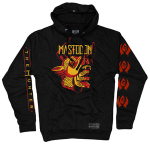 Mastodon 'The Hunter' pullover hoodie in black front view