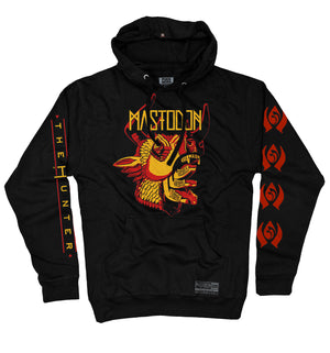 Mastodon 'The Hunter' pullover hoodie in black front view