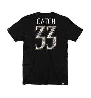 Meshuggah 'Catch 33' short sleeve hockey t-shirt in black back view