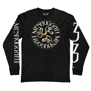 Meshuggah 'Catch 33' long sleeve hockey t-shirt in black front view