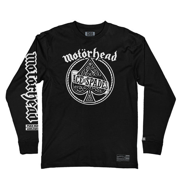 Motorhead 'Ace of Spades' long sleeve hockey t-shirt in black