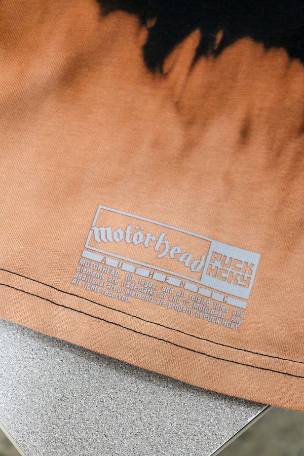 Motorhead 'Ace of Spades' limited edition short sleeve tie-dye hockey t-shirt hem tag