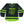 Overkill 'Believe in the Fight' hockey jersey in black and neon green front view