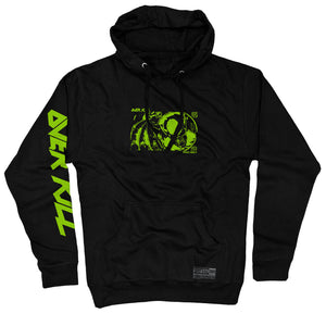 Overkill 'Believe in the Fight' pullover hoodie in black front view