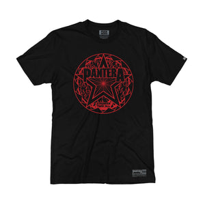 PANTERA 'HELLBOUND' short sleeve hockey t-shirt in black front view