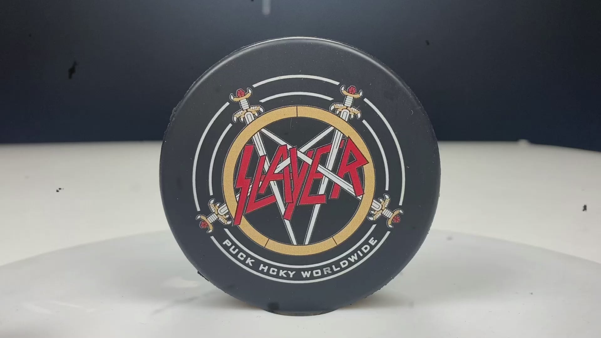SLAYER 'REIGN IN BLOOD' limited edition hockey puck