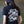 PUCK HCKY 'Ananas' short sleeve t-shirt in black back view on model
