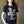PUCK HCKY 'Ananas' short sleeve t-shirt in black front view on model