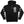 PUCK HCKY ‘Ananas’ full zip hockey hoodie in black front view
