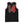 PUCK HCKY 'LAMP LIGHTERS UNION' sleeveless basketball jersey in black, red, and white back view