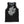 PUCK HCKY 'SHOOT PUCKS NOT PEOPLE - DRIPPY SCRIPT' sleeveless basketball jersey in black, grey, and white front view