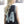 PUCK HCKY 'Shoot Pucks Not People - Eagle Worldwide' sleeveless basketball jersey in black, grey, and white back view on model