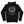 PUCK HCKY 'Shoot Pucks Not People - Eagle Worldwide' pullover hockey hoodie in black back view