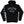 PUCK HCKY 'Shoot Pucks Not People - Eagle Worldwide' pullover hockey hoodie in black front view