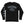 PUCK HCKY 'Shoot Pucks Not People - Eagle Worldwide' long sleeve hockey t-shirt in black front view