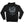 PUCK HCKY ‘Shoot Pucks Not People - Eagle Worldwide’ full zip hockey hoodie in black back view