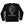 PUCK HCKY 'Shoot Pucks Not People - Or Death' crewneck sweatshirt in black back view