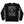 PUCK HCKY 'Shoot Pucks Not People - Or Death' crewneck sweatshirt in black front view