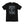 PUCK HCKY 'Shoot Pucks Not People - Or Death' short sleeve t-shirt in black front view