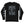PUCK HCKY 'Shoot Pucks Not People - Or Death' long sleeve hockey t-shirt in black front view