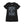 PUCK HCKY 'Shoot Pucks Not People - Or Death' women's short sleeve t-shirt in black front view