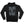 PUCK HCKY ‘Shoot Pucks Not People - Or Death’ full zip hockey hoodie in black back view