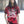 PUCK HCKY 'The Wall' short sleeve t-shirt in red and black tie-dye on model
