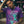 PUCK HCKY 'VAPORWAVE' short sleeve hockey t-shirt in purple on model