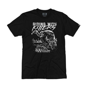 Riding With Killers 'Vulture' short sleeve hockey t-shirt in black