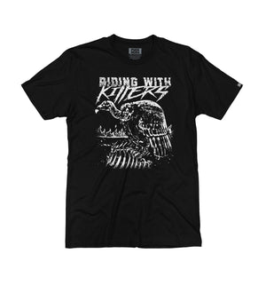 Riding With Killers 'Vulture' short sleeve hockey t-shirt in black