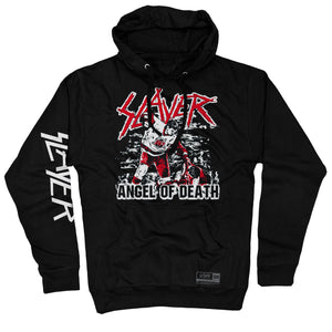 Slayer 'Angel of Death' pullover hockey hoodie in black