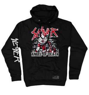 Slayer 'Angel of Death' pullover hockey hoodie in black