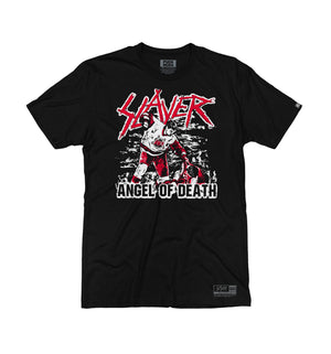 Slayer 'Angel of Death' short sleeve hockey t-shirt in black