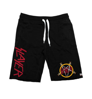 SLAYER 'REIGN IN BLOOD' fleece hockey shorts in black