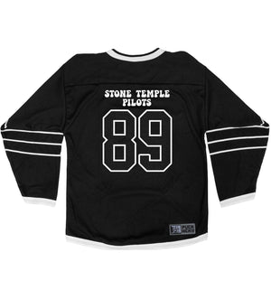 Stone Temple Pilots 'Buggy' hockey jersey in black and white back view