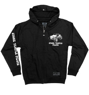Stone Temple Pilots 'Buggy' full zip hoodie in black front view