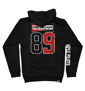 Stone Stemple Pilots 'Champion' pullover hockey hoodie in black back view