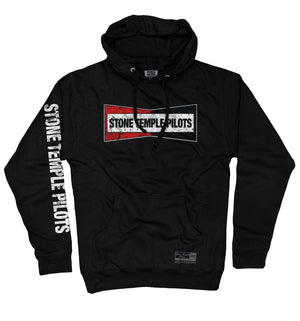 Stone Stemple Pilots 'Champion' pullover hockey hoodie in black front view