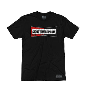 Stone Temple Pilots 'Champion' short sleeve t-shirt in black front view