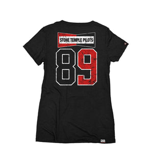 Stone Temple Pilots 'Champion' women's short sleeve t-shirt in black back view