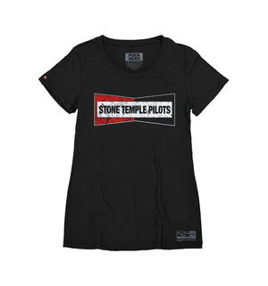 Stone Temple Pilots 'Champion' women's short sleeve t-shirt in black front view
