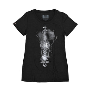 TOTEM 'Anubis' women's short sleeve t-shirt in black