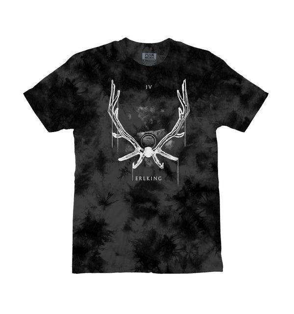 TOTEM 'Erlking' short sleeve t-shirt in black tie-dye
