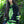 TOTEM 'Freya' hockey jersey in black and neon green front view on model