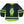 TOTEM 'Freya' hockey jersey in black and neon green front view