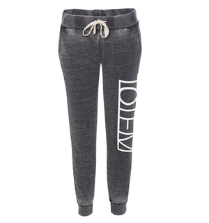 TOTEM 'Logo' women's cropped ankle fit joggers in dark grey