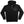 TOTEM 'Logo' full zip hoodie in black front view