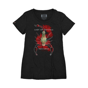 TOTEM 'Succubus' women's short sleeve t-shirt in black