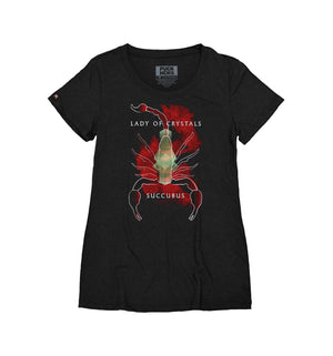TOTEM 'Succubus' women's short sleeve t-shirt in black