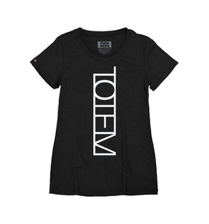 TOTEM 'Logo' women's short sleeve t-shirt in black